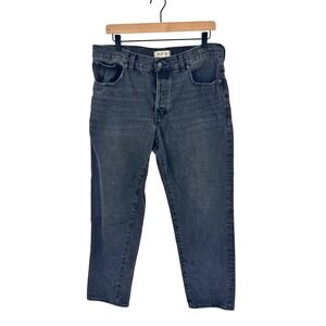 Madewell The Dean Easy Straight Jean Black Size 30 High Rise Denim Pants